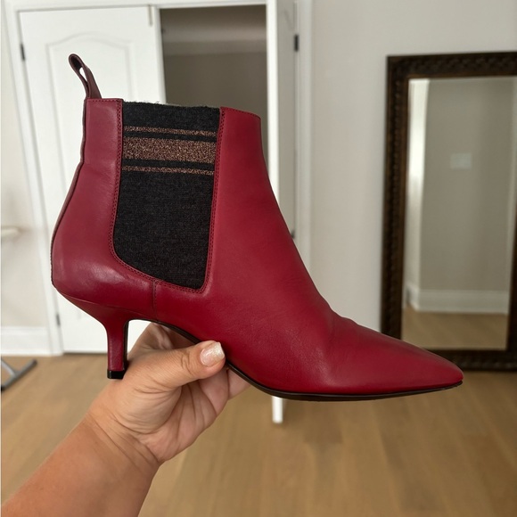 Brunello Cucinelli Leather Acne Boots; Excellent condition; Size 38; Burgundy ; - Picture 5 of 12